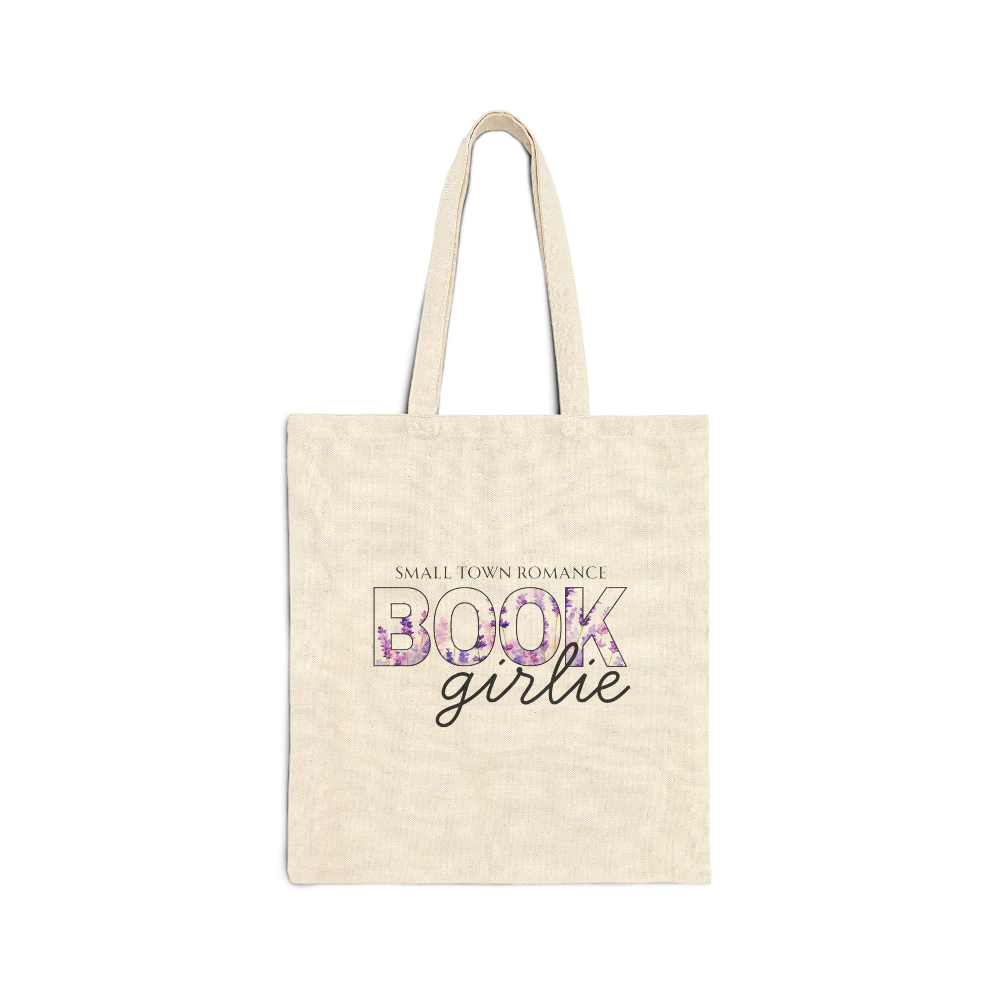 Small Town Romance: Book Girlie Tote Bag — Floral