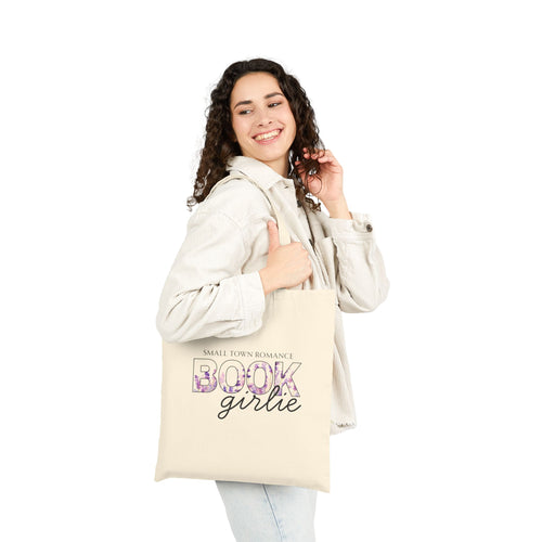 Small Town Romance: Book Girlie Tote Bag — Floral