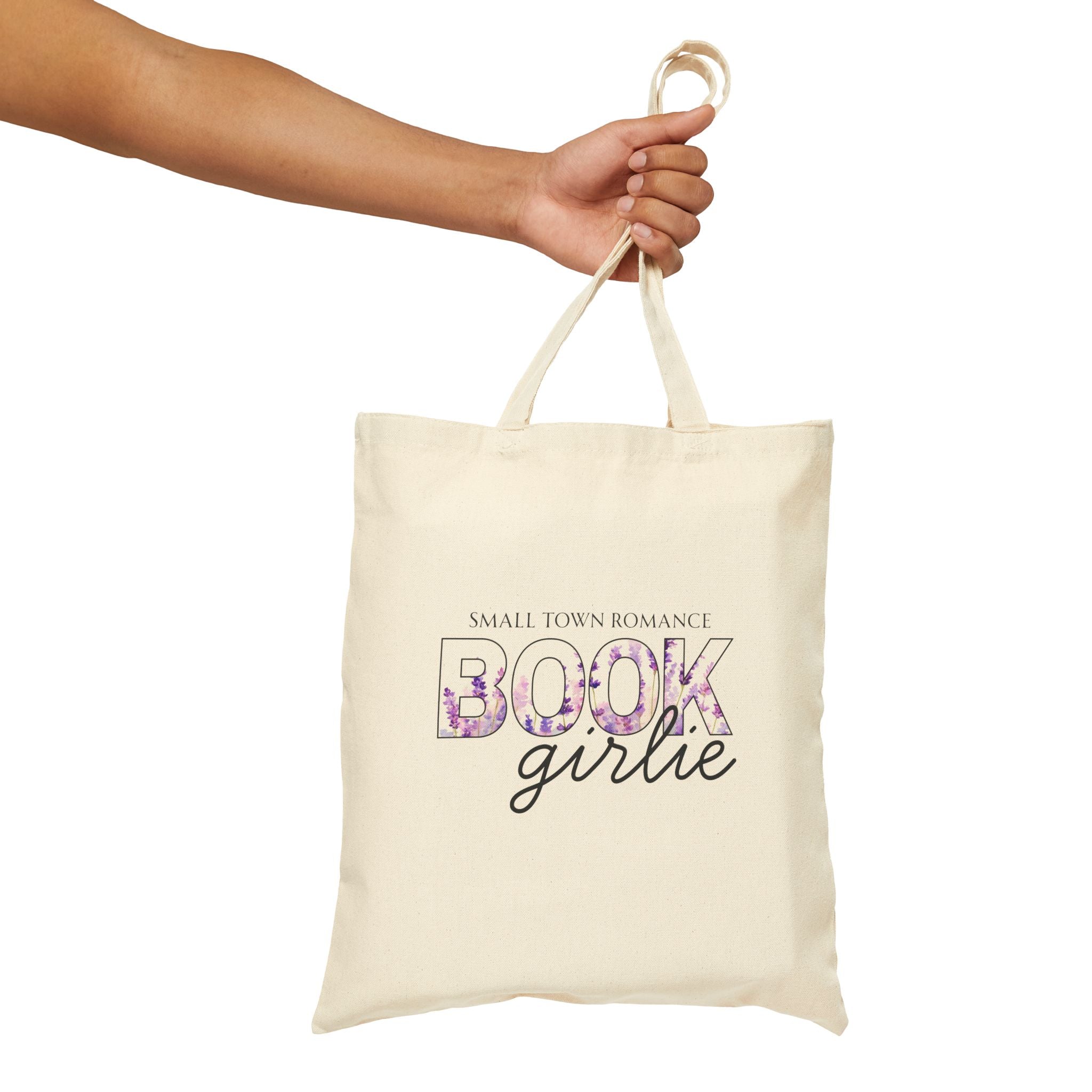 Small Town Romance: Book Girlie Tote Bag — Floral